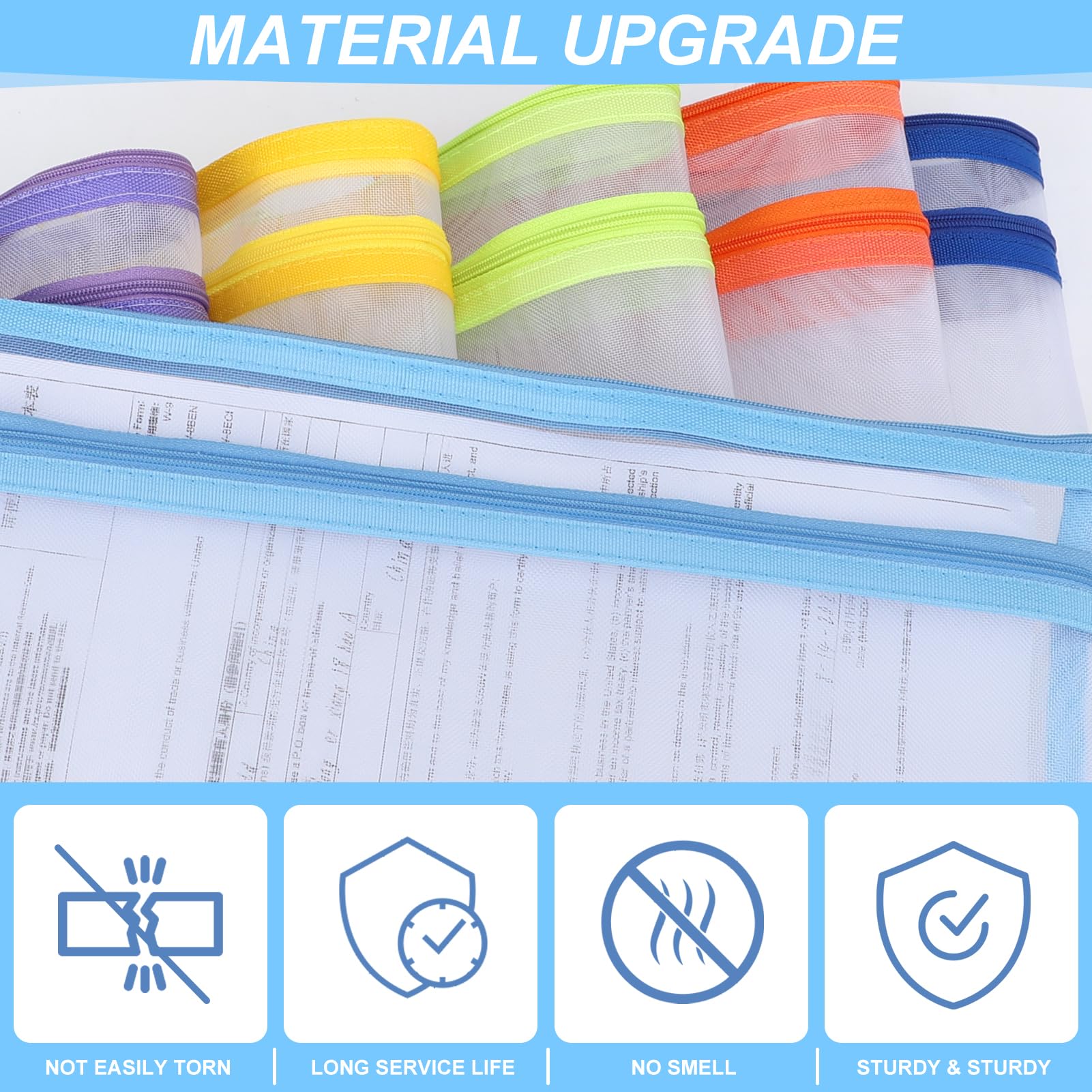 YOPCDJ portable handle mesh bag easy to carry during travel or events