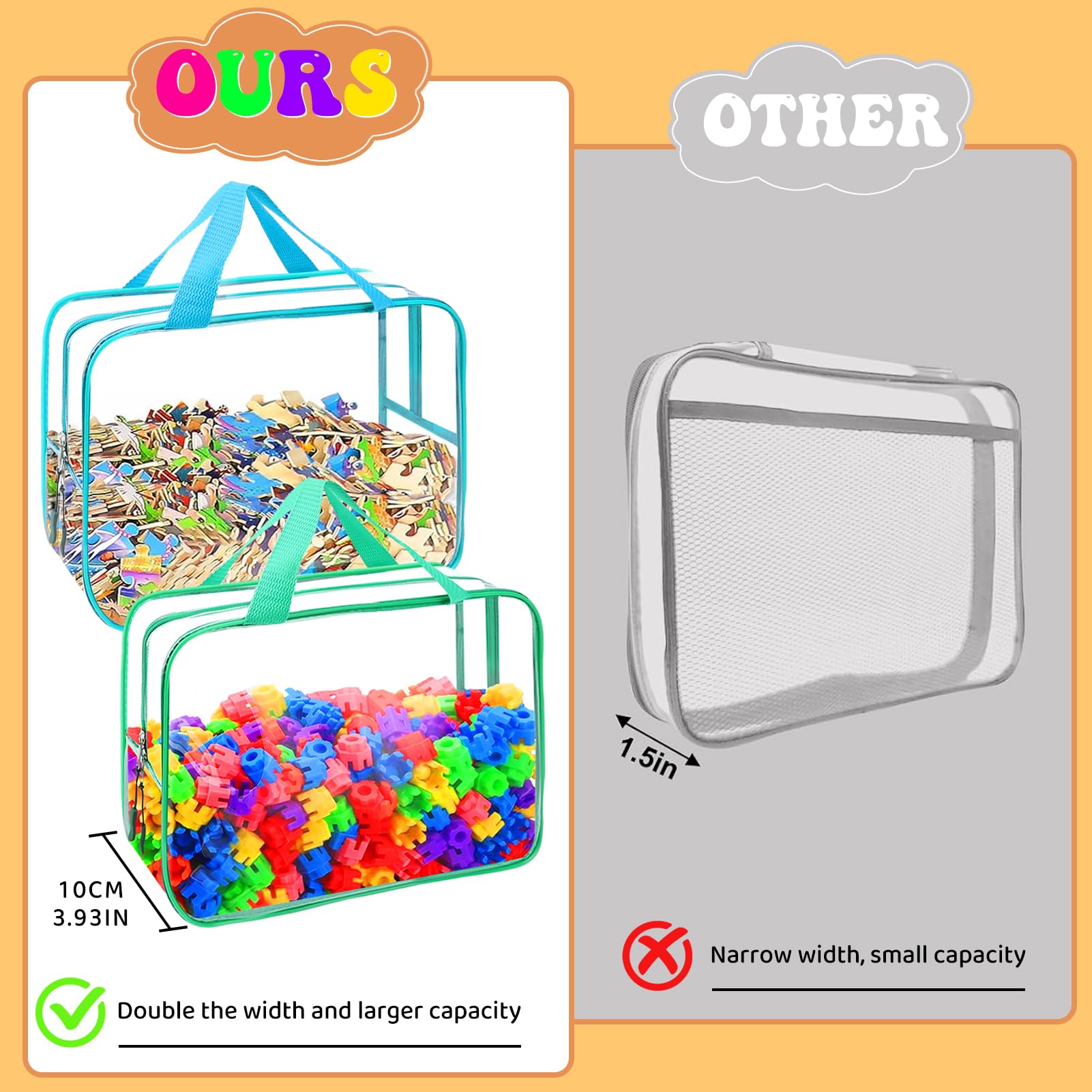 YOPCDJ two-way zipper bag for smooth packing and quick access