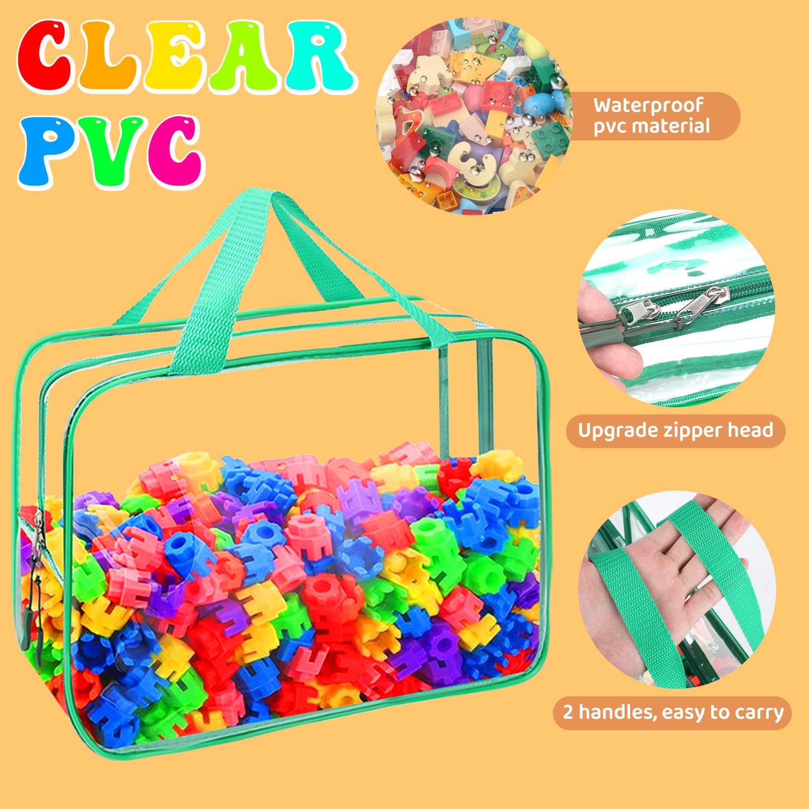 YOPCDJ two-way zipper puzzle storage bags offer easy packing.
