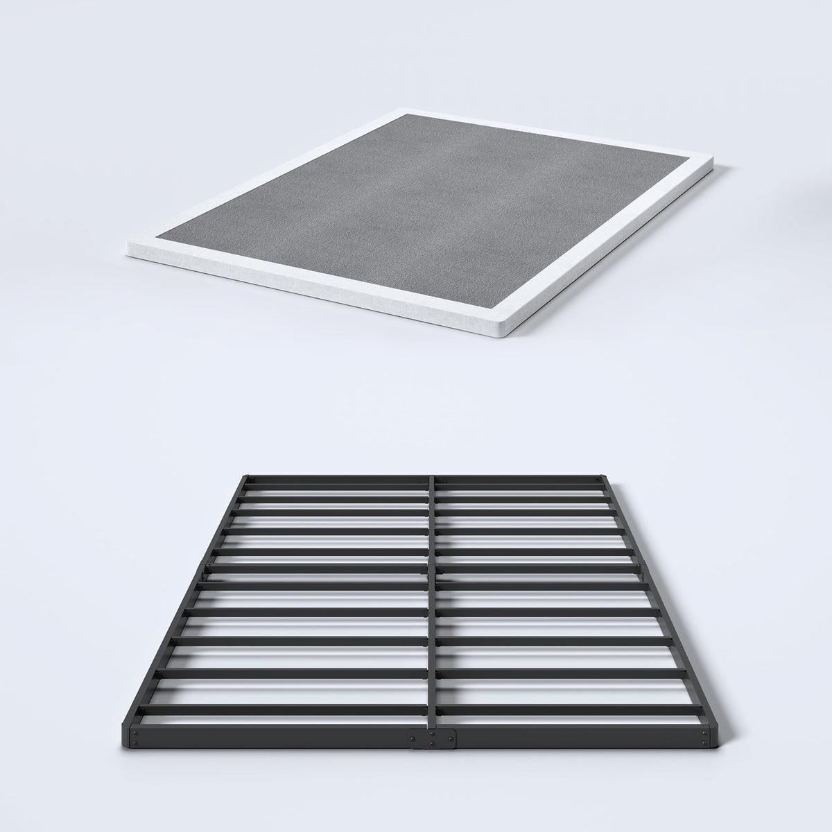 YORMDMO 2 Inch Queen Bunkie Board front view showing sturdy, low-profile support for mattress longevity