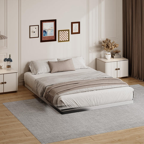 YORMDMO 2 Inch Queen Bunkie Board top view illustrating compact packaging and neat fabric