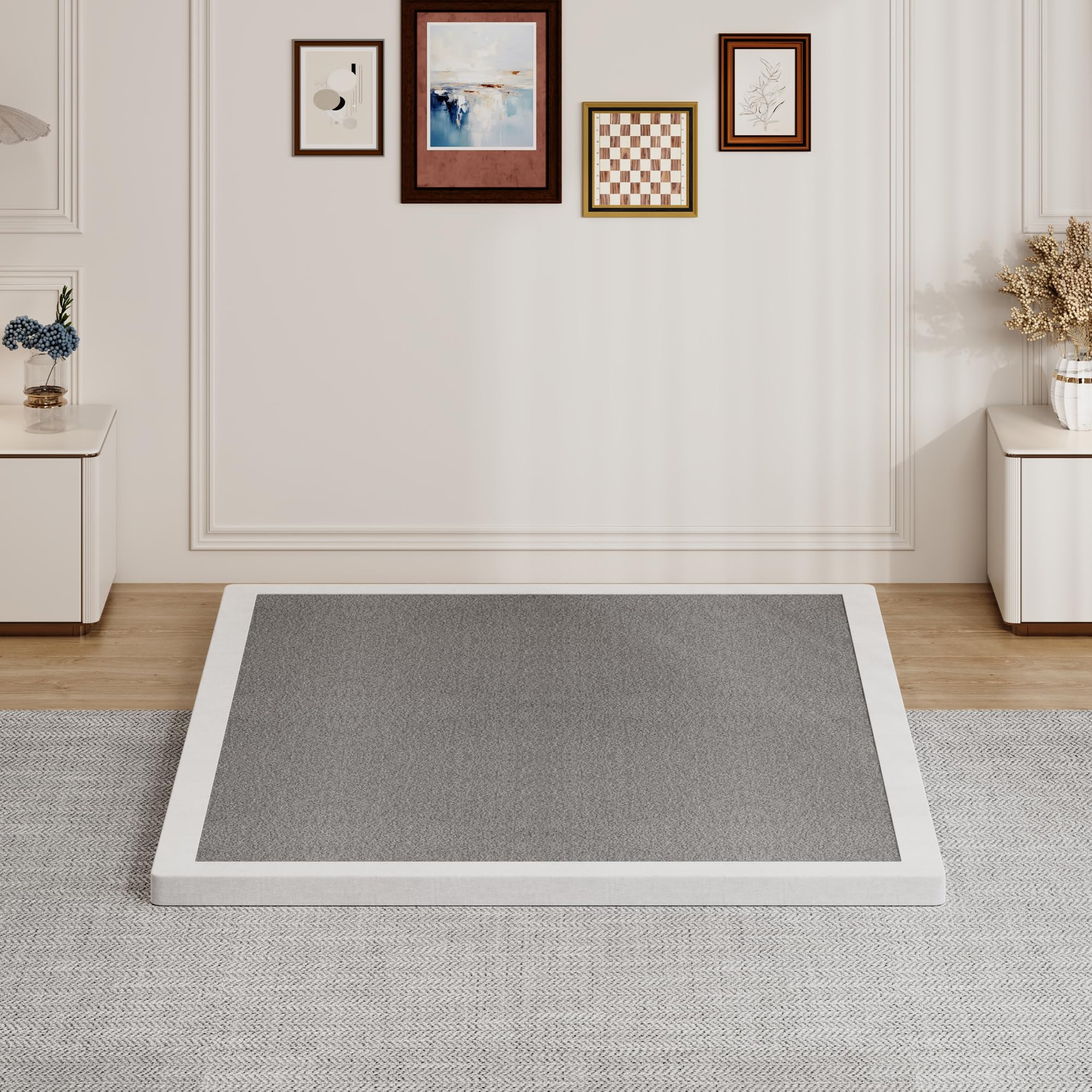 YORMDMO 2 Inch Queen Bunkie Board under-bed fit and clearance awareness