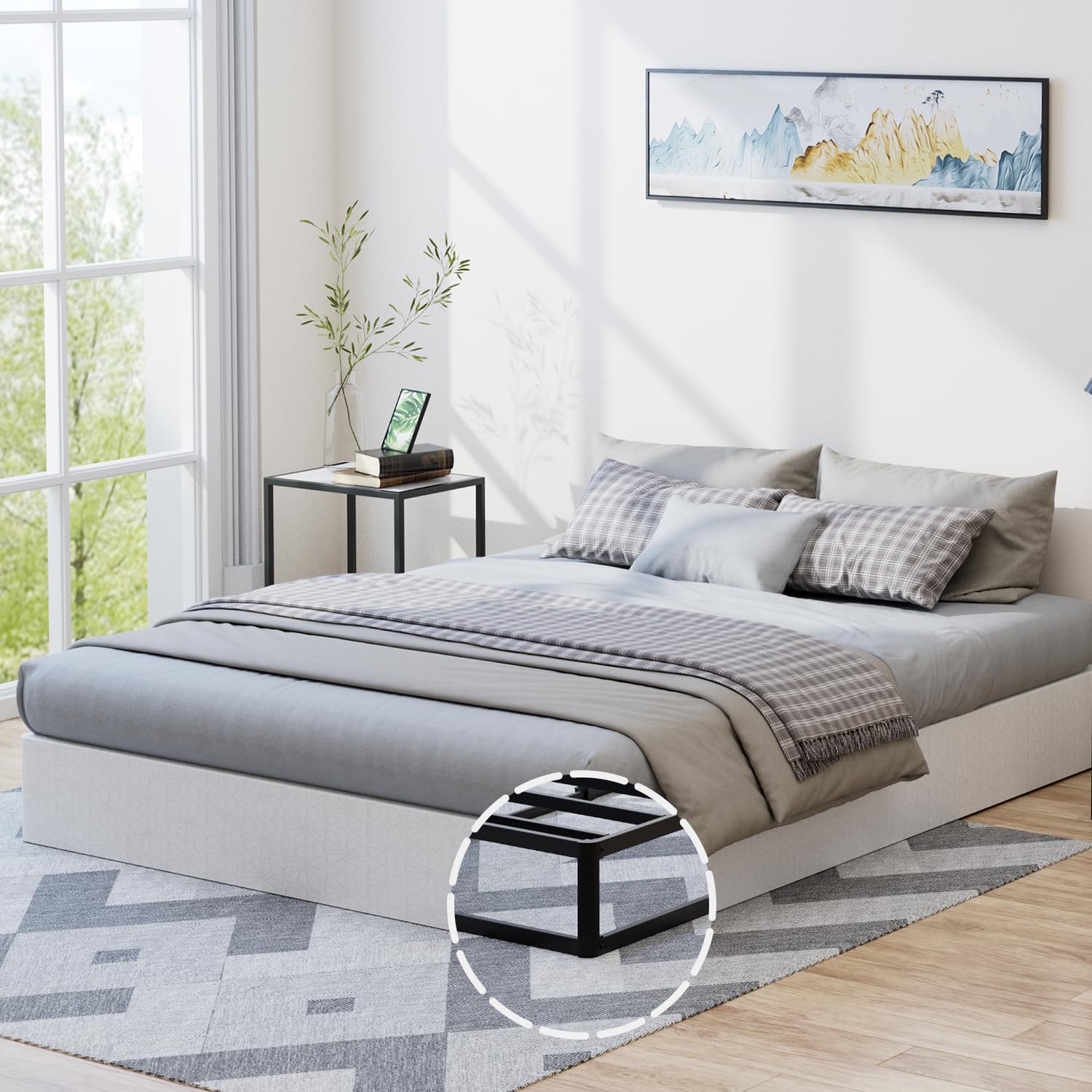 YORMDMO fabric cover close-up highlights a cleanable surface for easy maintenance.
