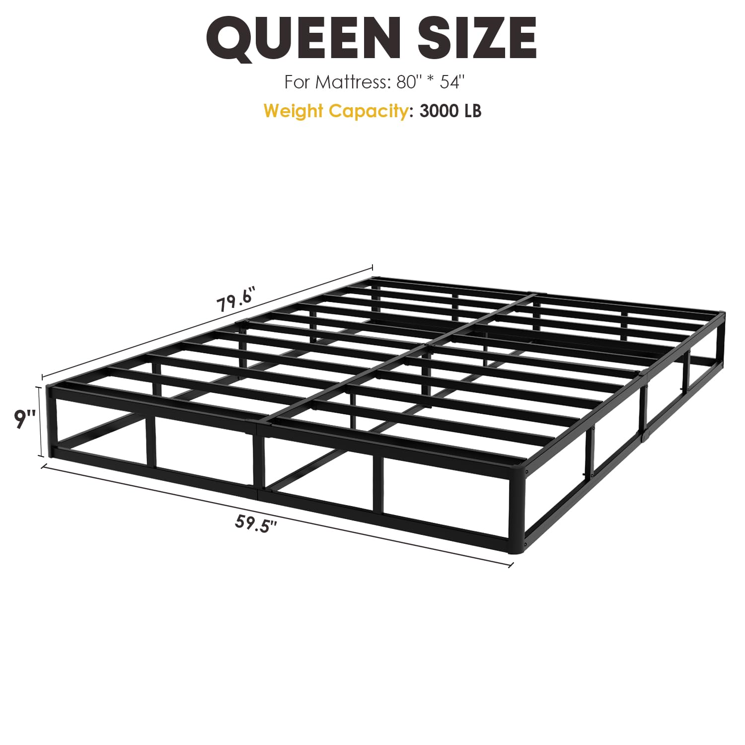 YORMDMO queen box spring cover cleaning with removable fabric for easy maintenance