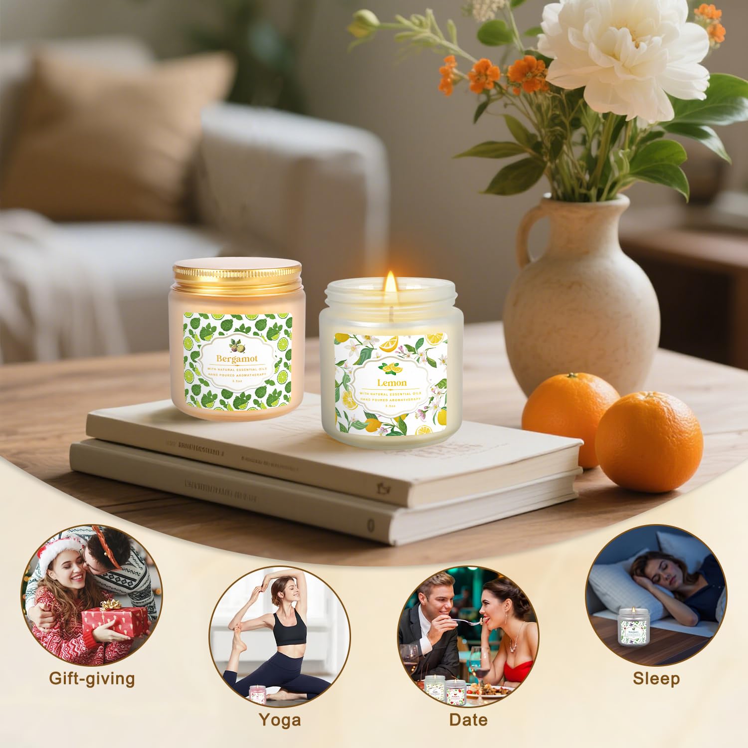 YOROXRG candles as elegant centerpieces for parties and celebrations