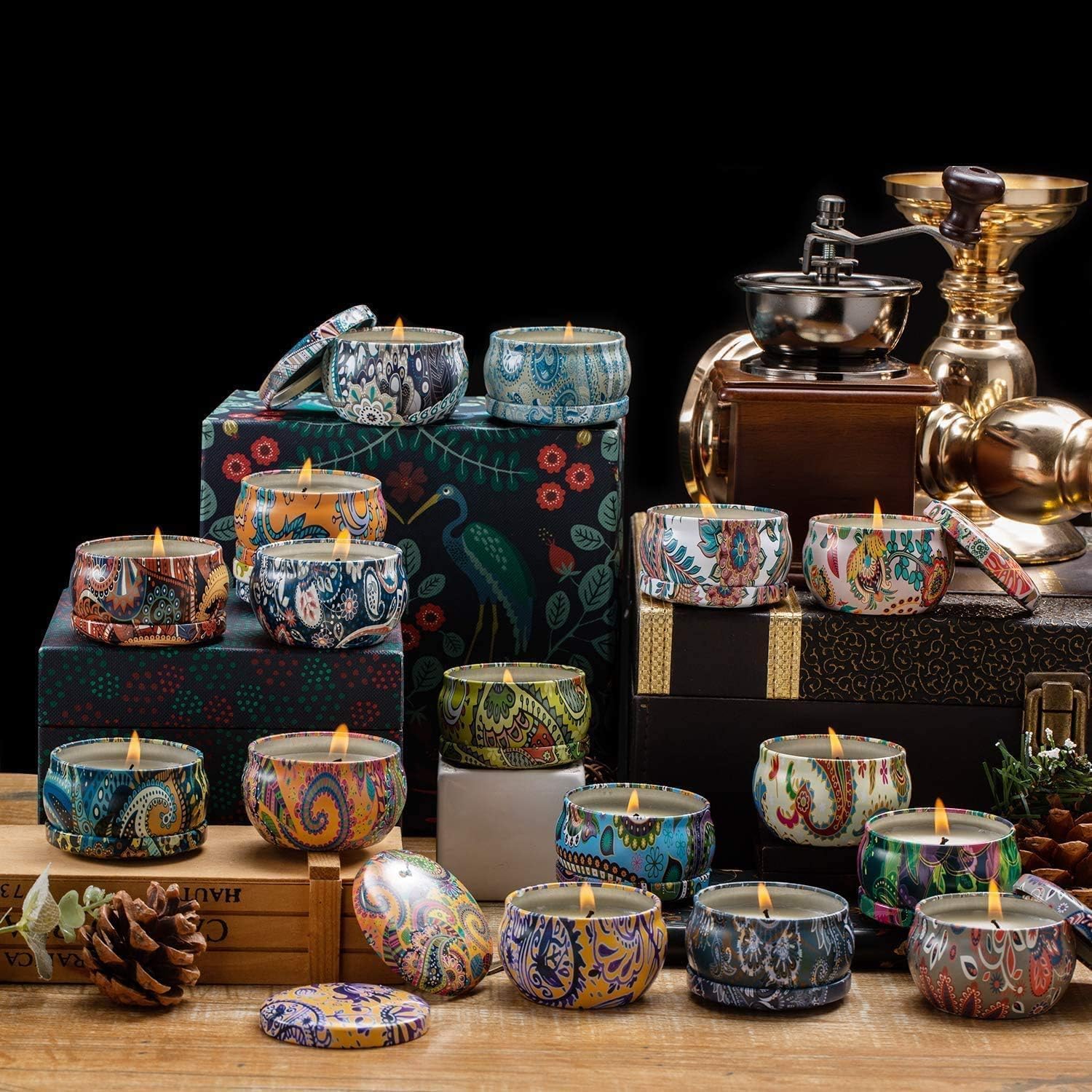 YOROXRG candle jar gift pack presented as elegant, ready-to-gift set.