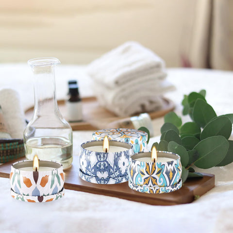 YOROXRG cotton-wick candles burn cleanly and release fragrance evenly