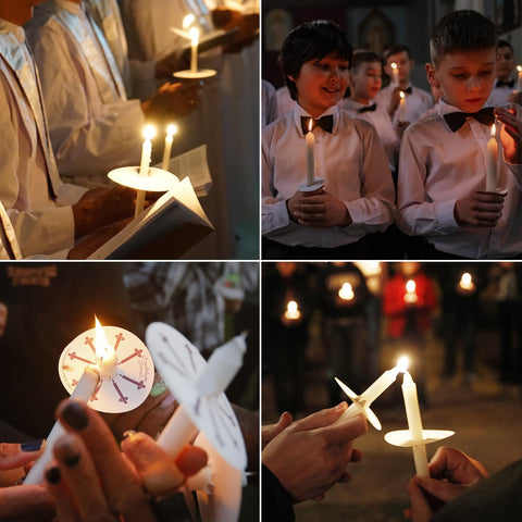 YOROXRG emergency outage candles offer ready backup illumination.