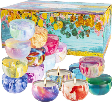 YOROXRG gardenia scented candle jar offers fresh floral notes for relaxation