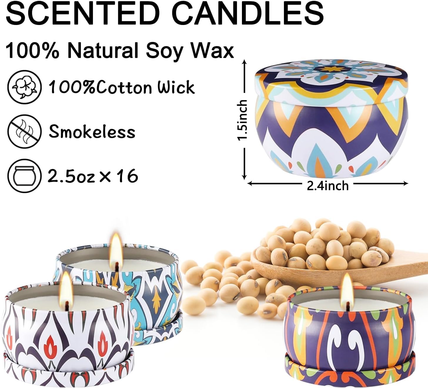 YOROXRG gift-ready candle set perfect for holidays and celebrations
