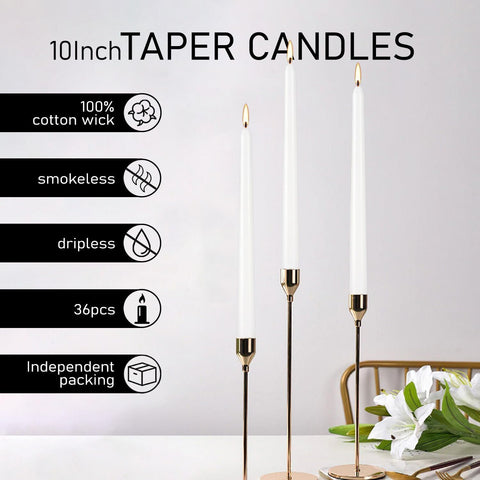 YOROXRG home decor taper candles enhance centerpieces and seasonal tables.