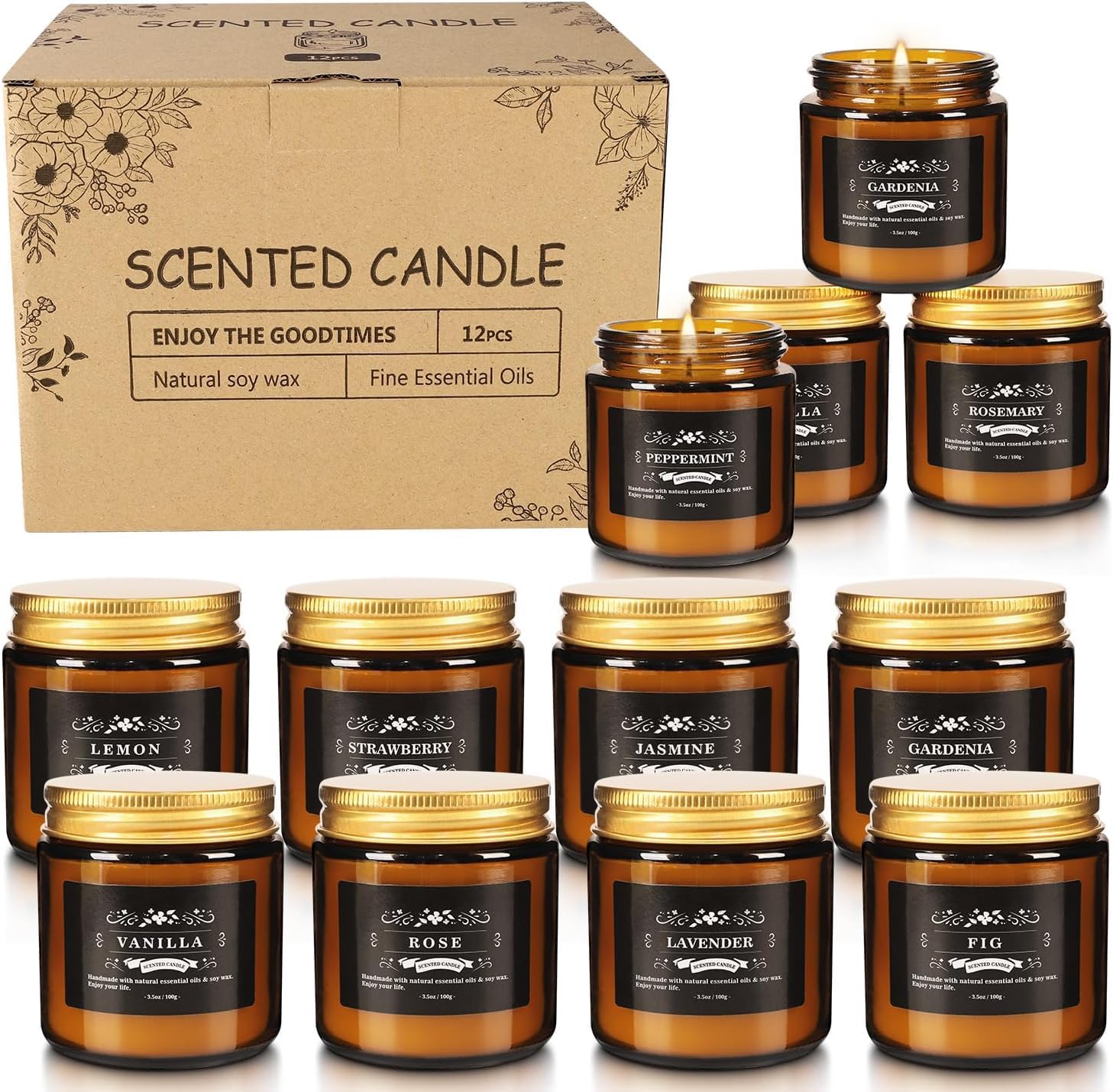 YOROXRG long-burn candles deliver lasting fragrance and mood.