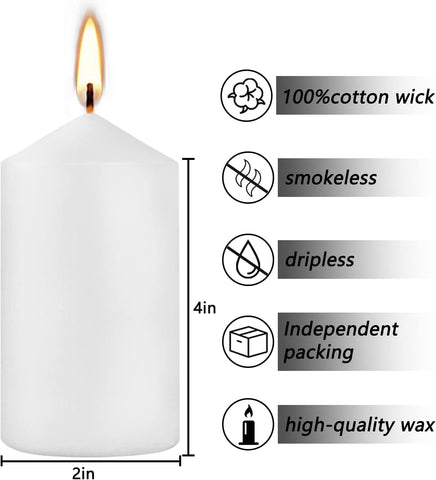 YOROXRG pillar candles provide long burn time for table décor
