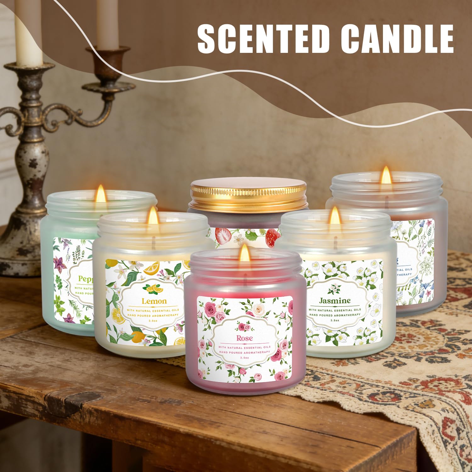 yoroxrg scented candle bergamot bright mood enhancement
