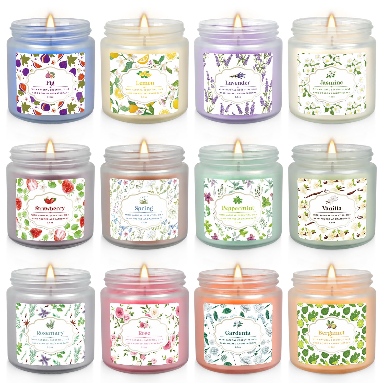 yoroxrg scented candle mint aroma for fresh, uplifting atmosphere