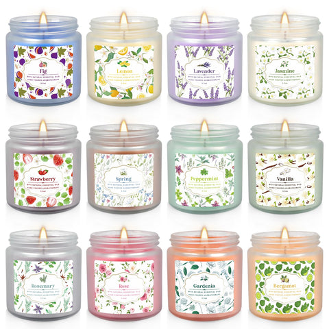 yoroxrg scented candle mint aroma for fresh, uplifting atmosphere