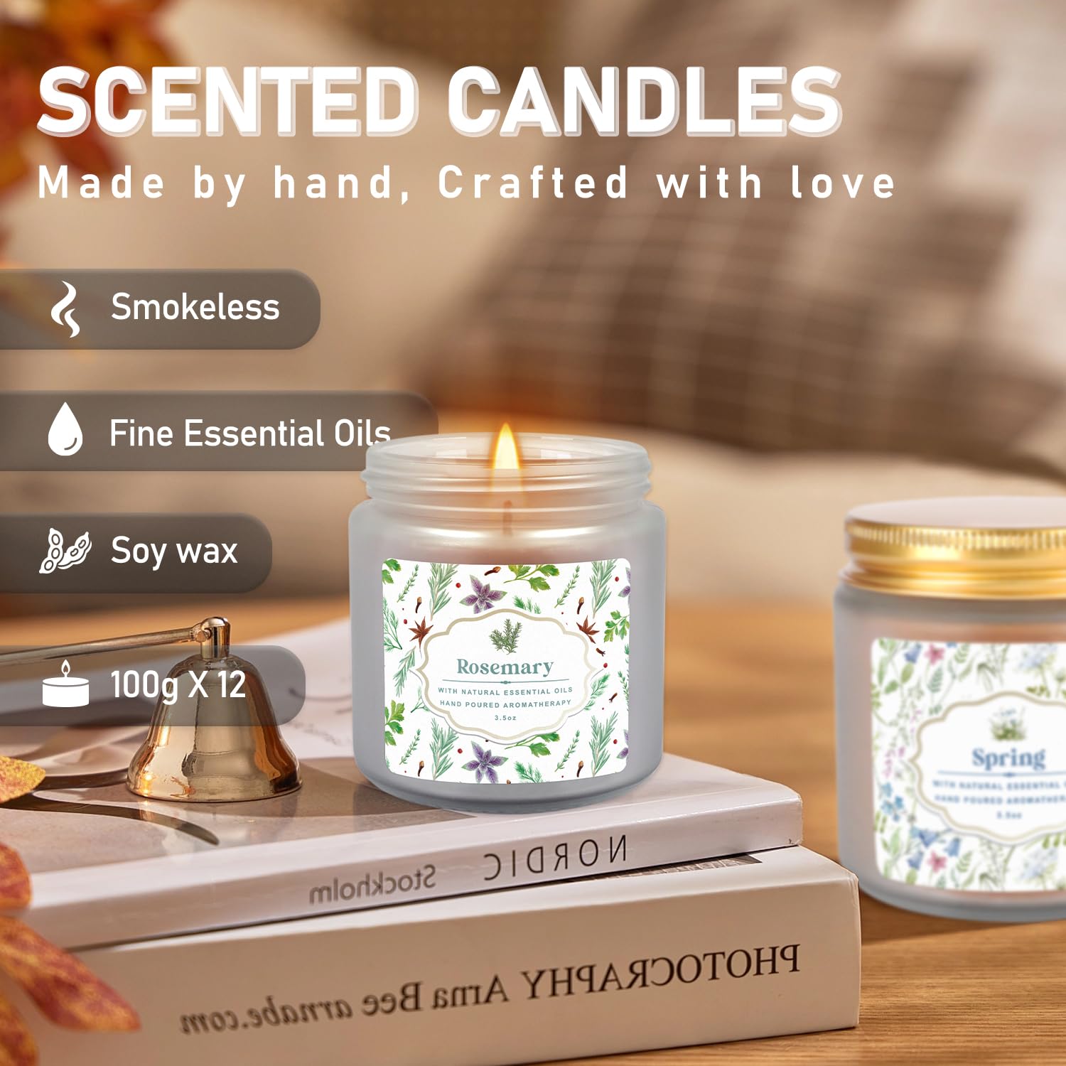 yoroxrg scented candle rose soft romantic ambience and relaxation