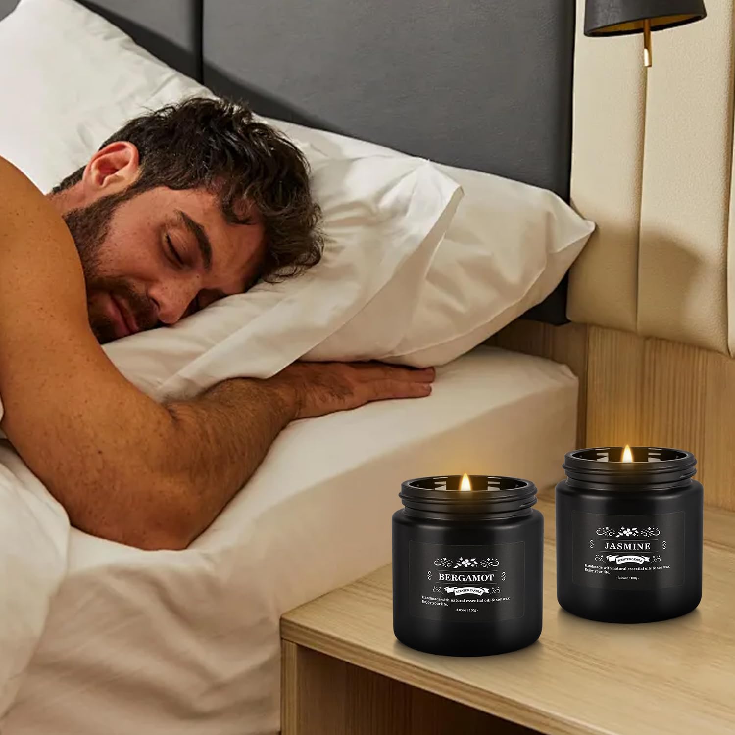 YOROXRG strawberry and rose scented candle in a travel tin for dessert aroma.