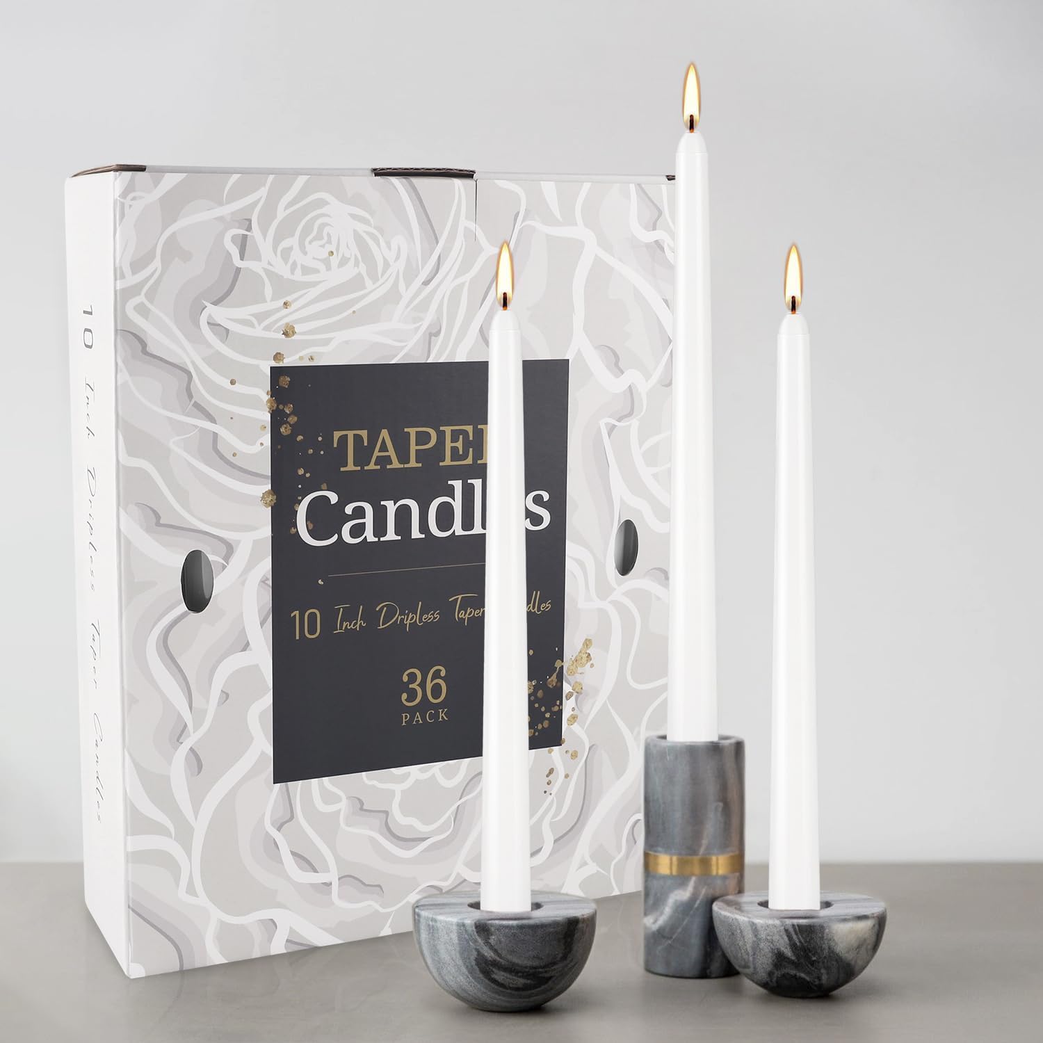 YOROXRG smokeless taper candles ideal for indoor ceremonies and dinners.