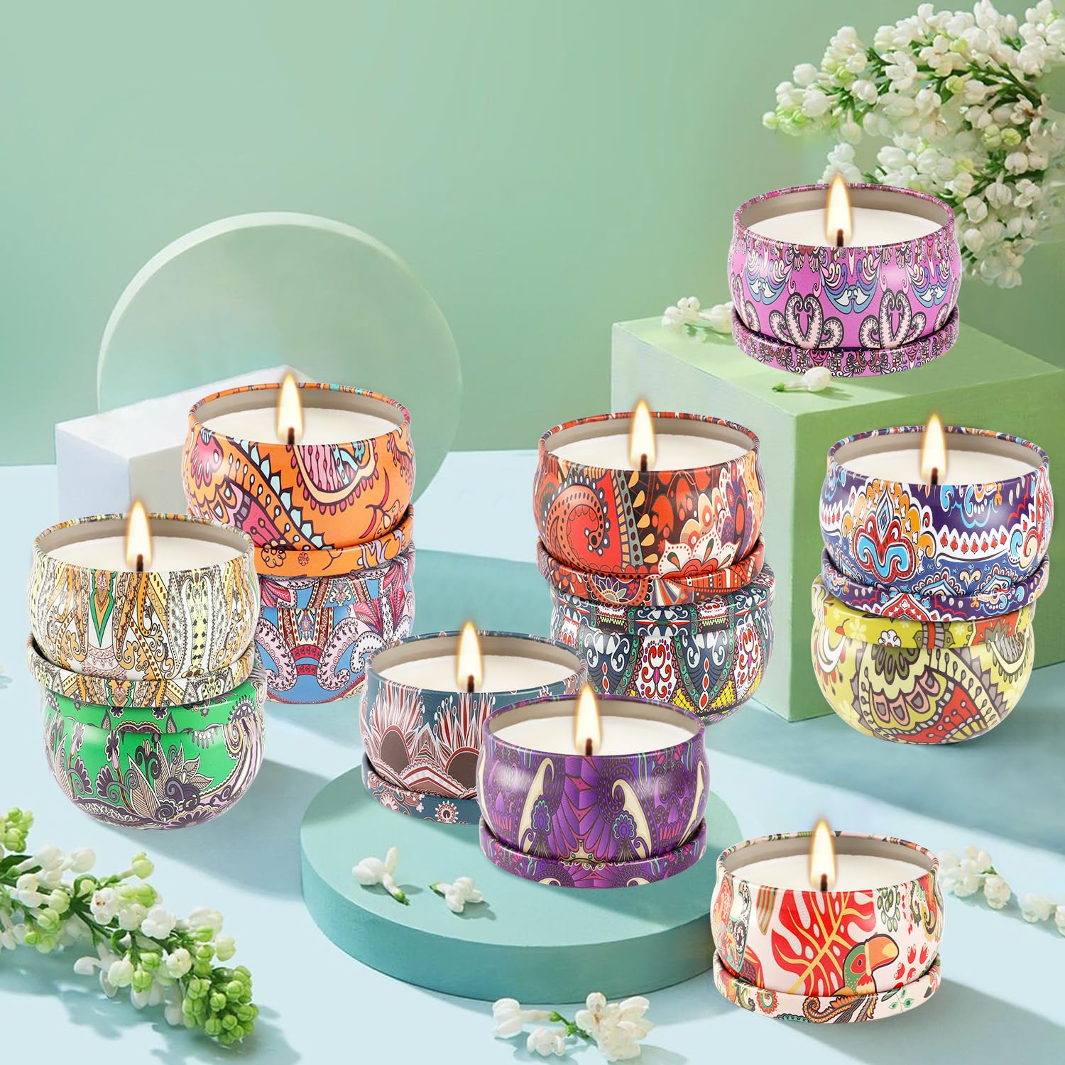 YOROXRG travel tin candle packaging gift-ready, ideal for thoughtful presents