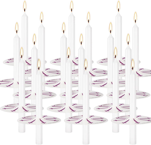 YOROXRG unscented 5-inch church candle ideal for solemn worship.
