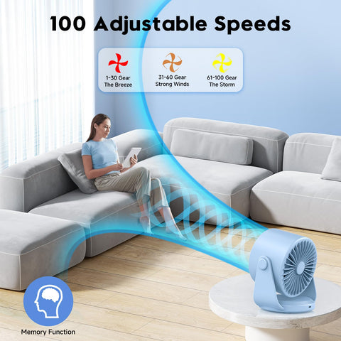 YOSHENMO travel friendly desk fan for cooling on the go