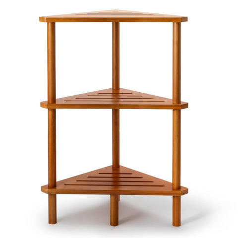 Lightweight yet sturdy Yoshiky shelf saving valuable corner space