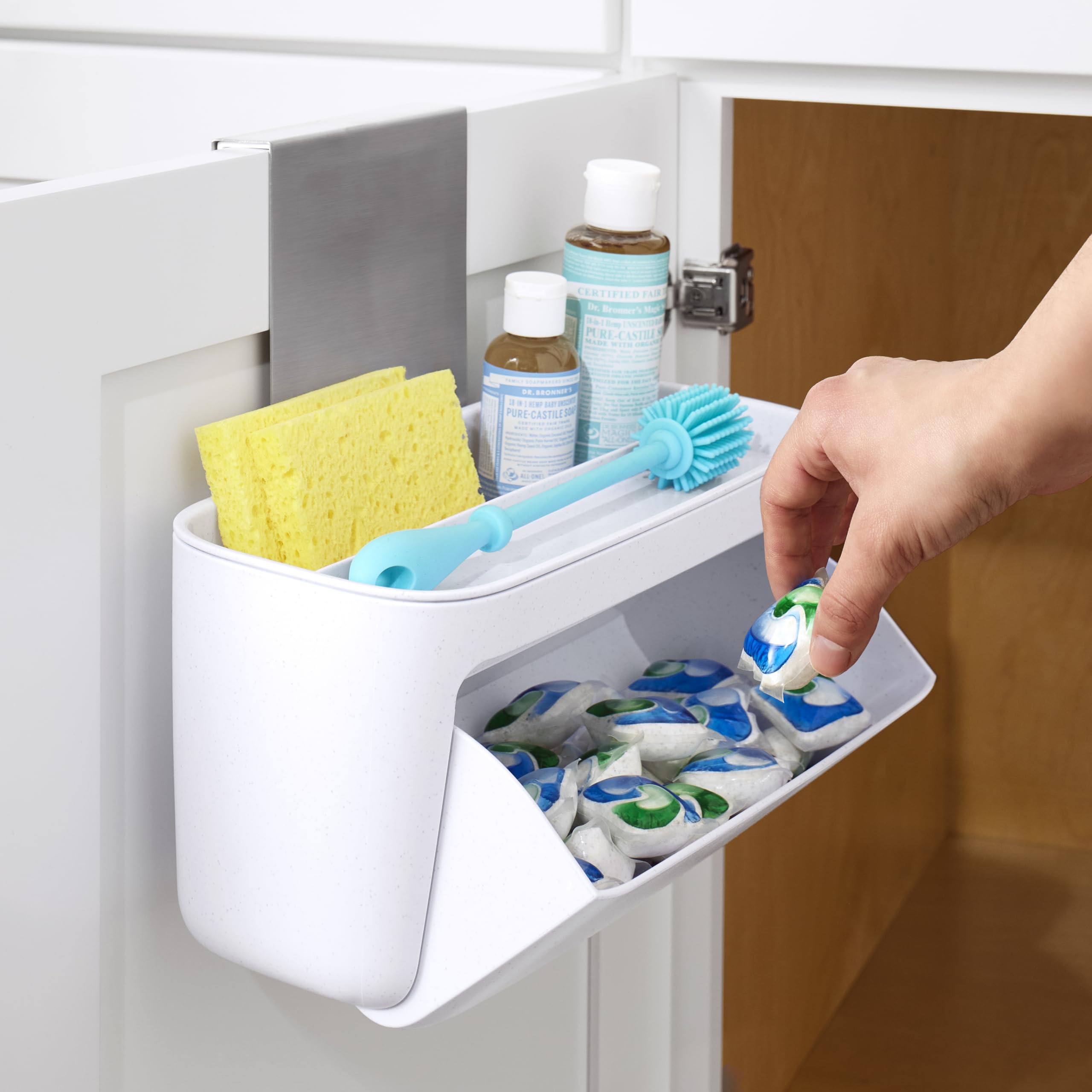 DoorStash holds 50+ pods to reduce cabinet clutter