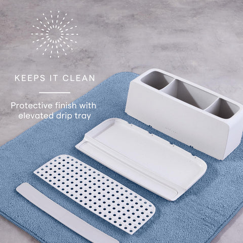 Dishwasher-safe parts of YouCopia Ledge for quick cleaning