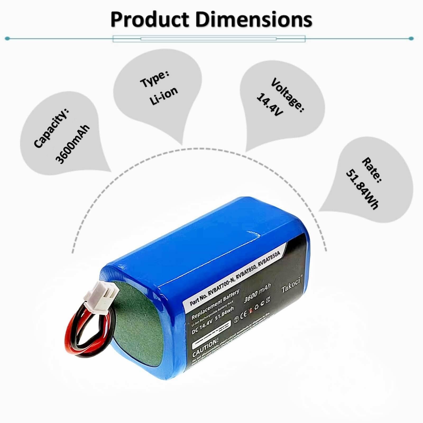 Youejoeq Shark RVBAT850 protection features guard against overcharge and overheating.