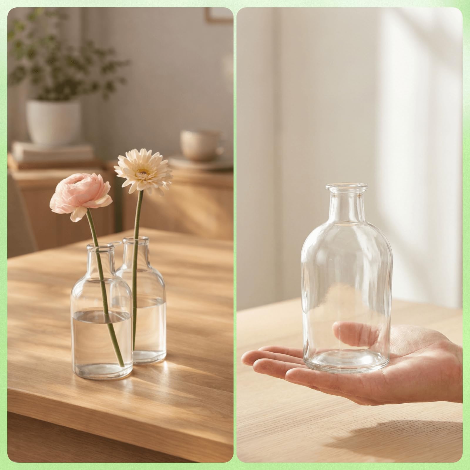 YOUEON clear bud vases ideal for timeless home decor