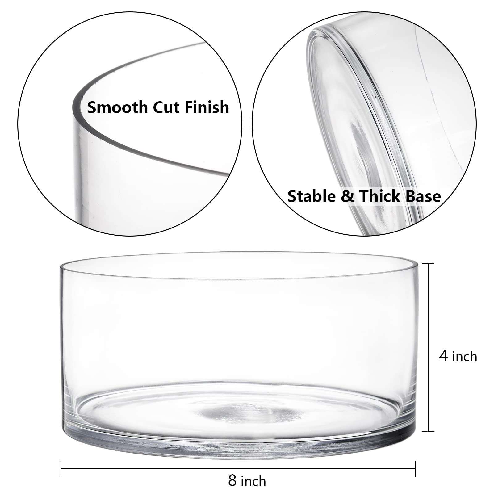 YOUEON cylinder terrarium bowl offers modern minimalism for your centerpiece.