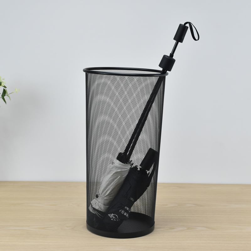 Youeon entryway umbrella bin versatile for canes and walking sticks.