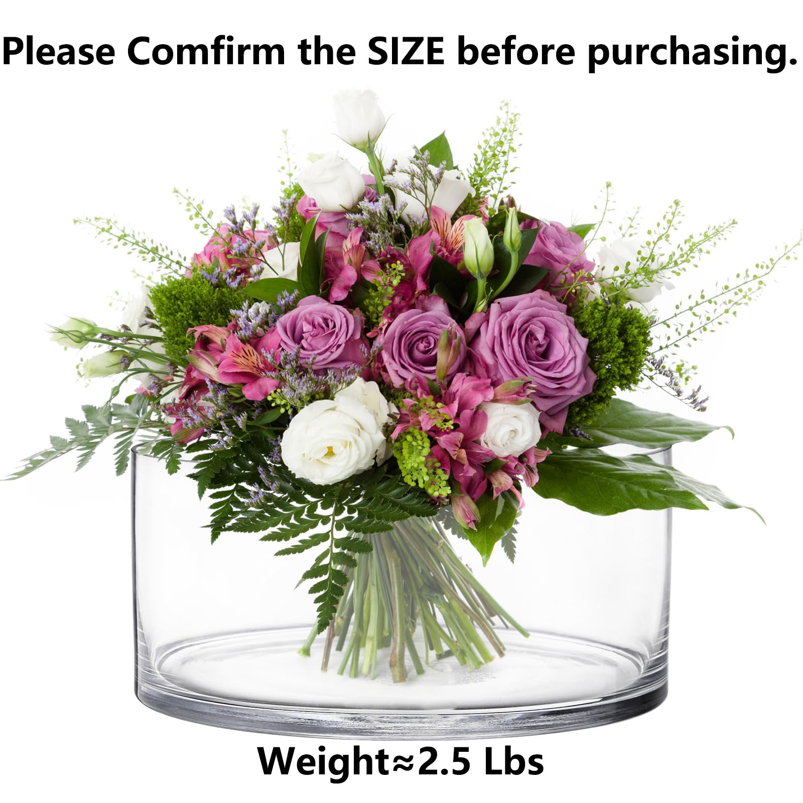 YOUEON lead-free heavy-duty glass with thick bottom for stable display.