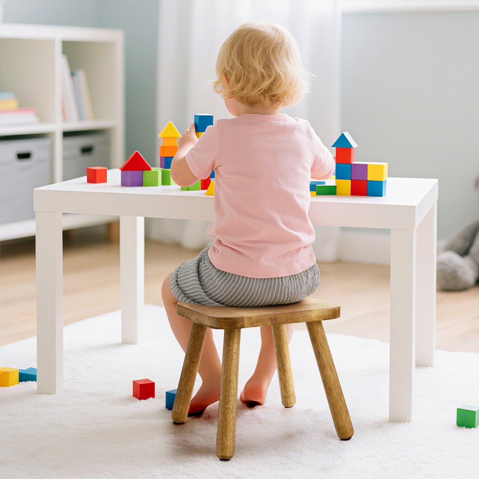 Youeon compact footprint fits small spaces for footstool or seat.