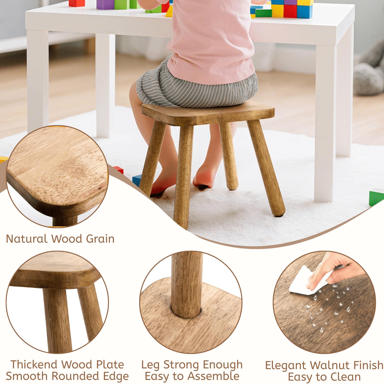 Youeon rounded edges reduce bump risk while providing safe stepping.