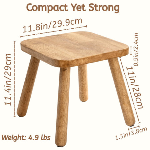 Youeon solid rubberwood construction emphasizes sturdy support and durability.