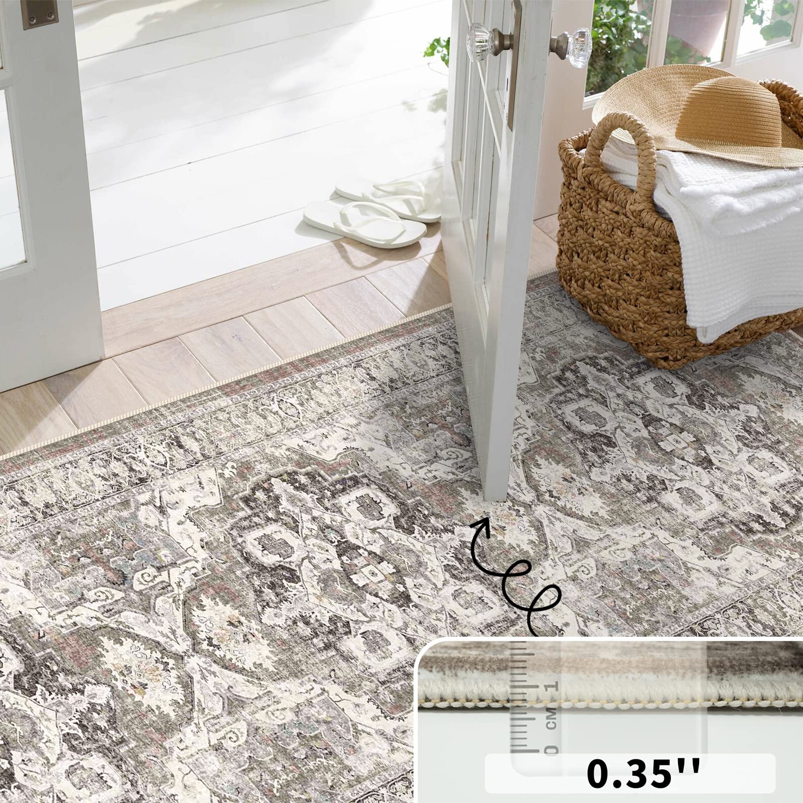 YOUFORTONG easy-care rug cleanups with vacuum or wash.