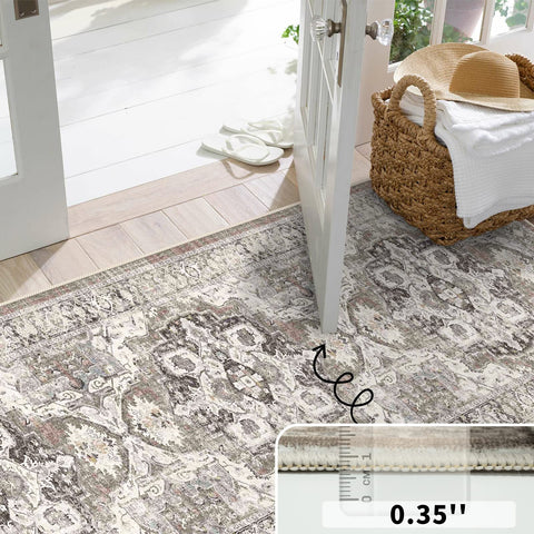 YOUFORTONG easy-care rug cleanups with vacuum or wash.