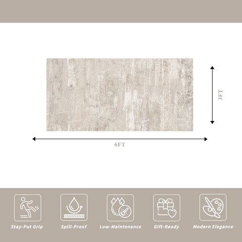 YOUFORTONG washable rug 3x6 for simple cold-water machine cleaning.