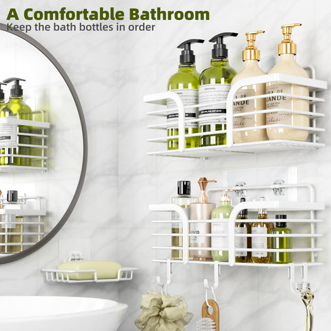Yougai shower caddy soap holder with convenient storage for bar soap