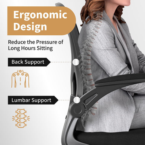Youhauchair flip-up arms demonstrate space-saving functionality