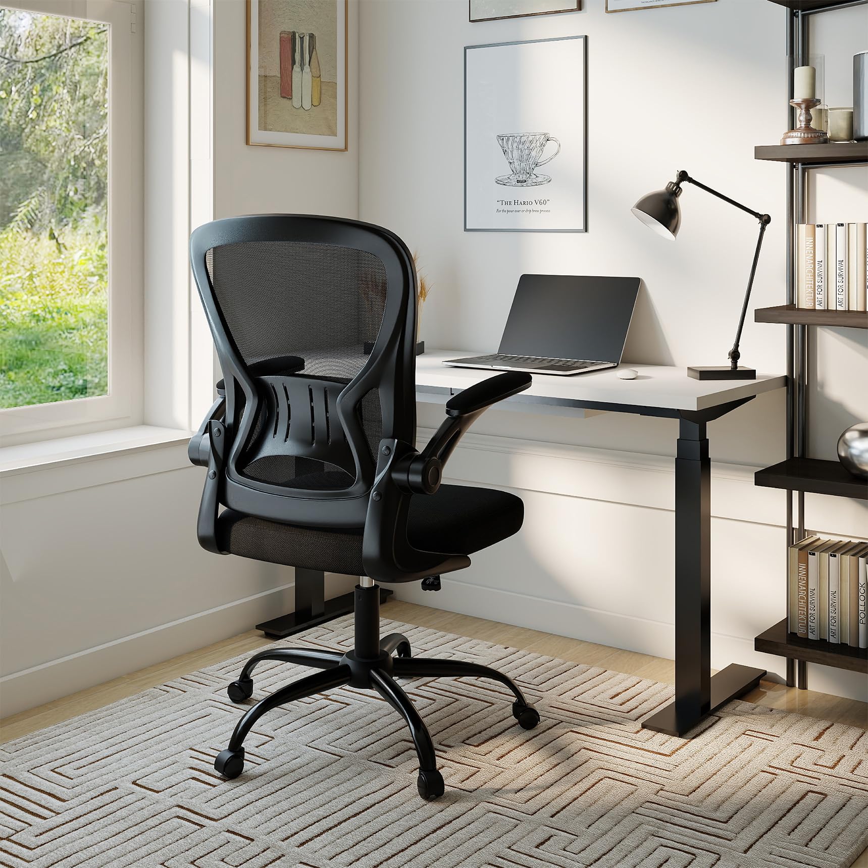 Youhauchair mesh chair front view showing ergonomic design for office use