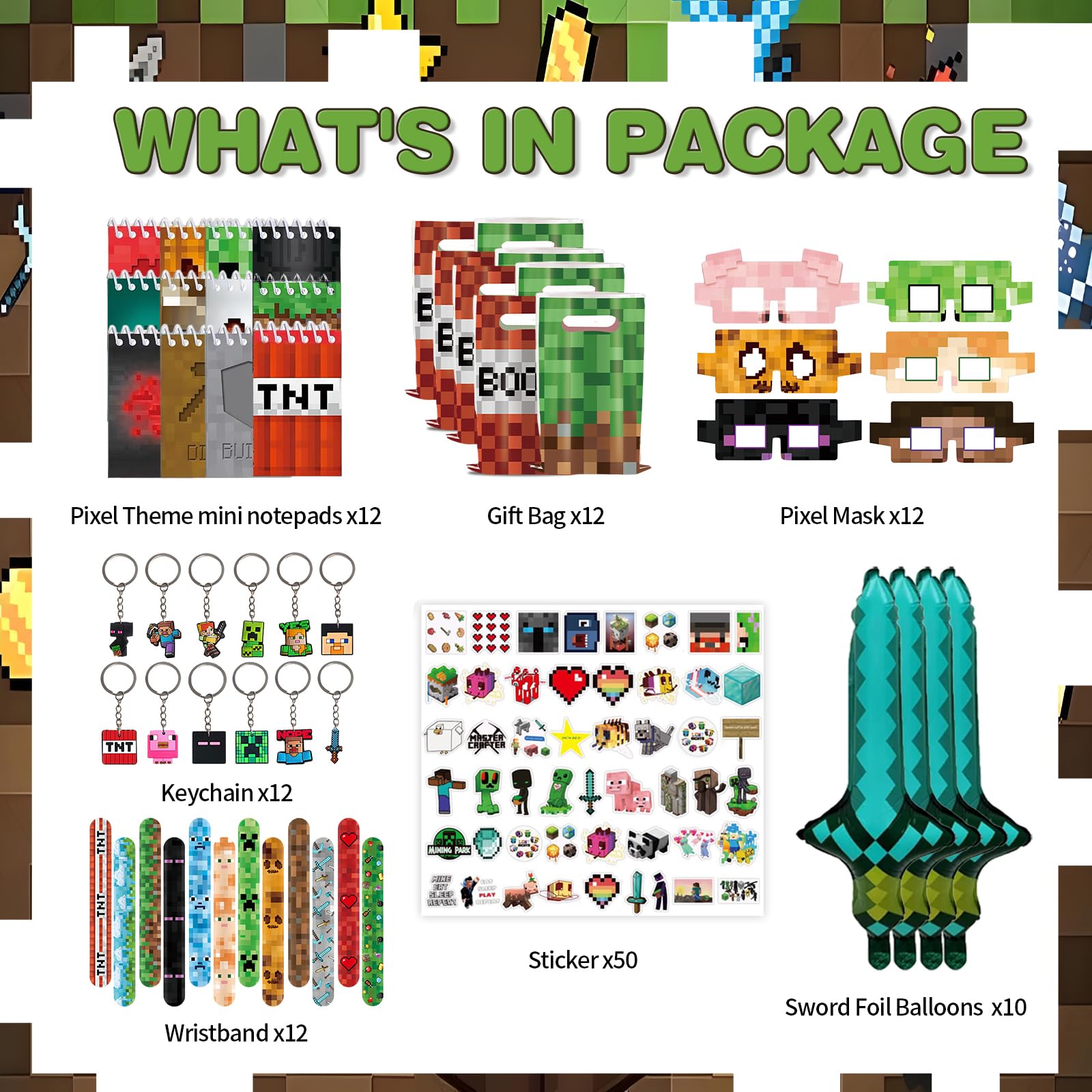 Youkali Pixel theme gift bags ready for loot distribution