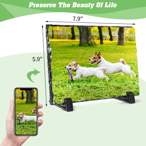 YOUKE OLA frame display holder shown on a desk for easy presentation