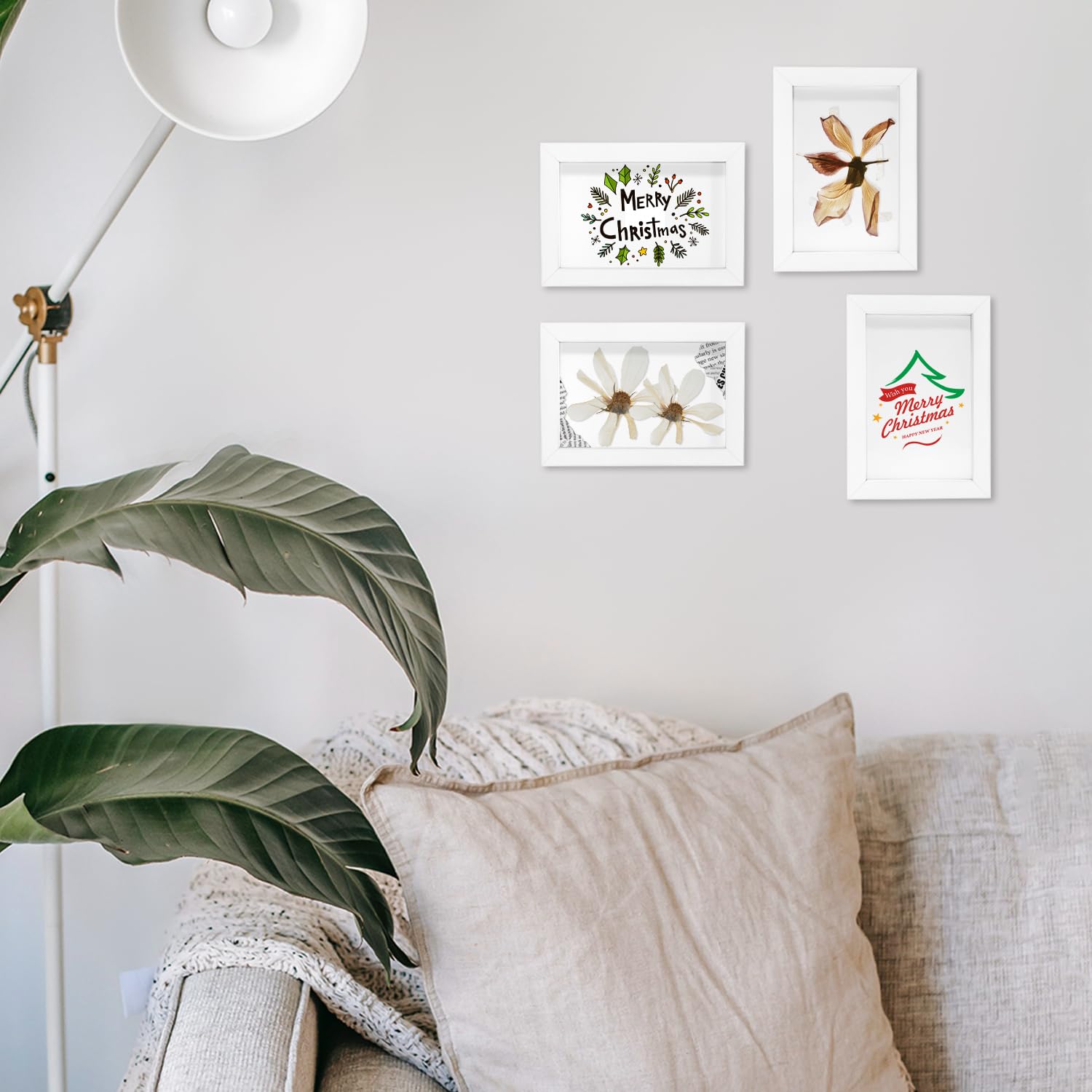 YOUKE OLA white 4x6 frame mounted on wall