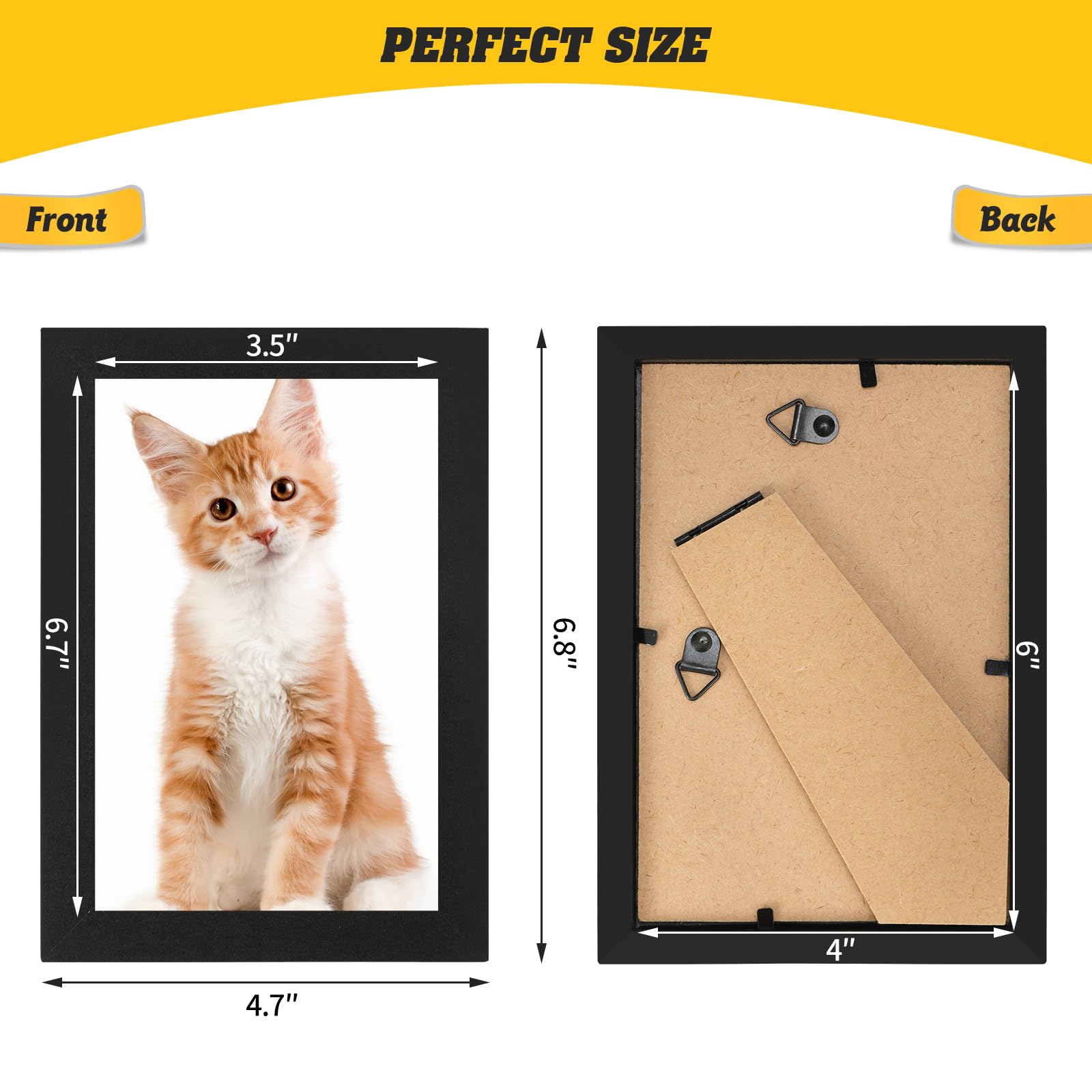 YOUKE OLA wood and acrylic frame material provides lightweight, durable display.