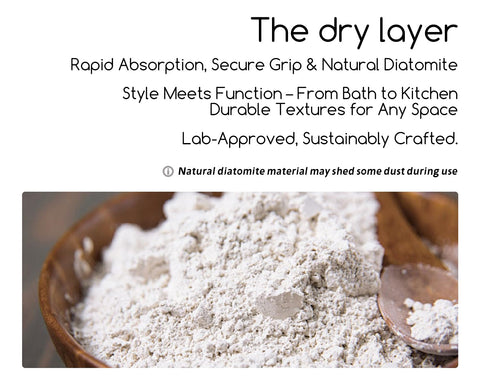 YOULTTAN Diatomaceous earth mat refreshed with included sandpaper.