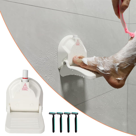 Youmtool shower foot rest with ergonomic design for comfortable shaving