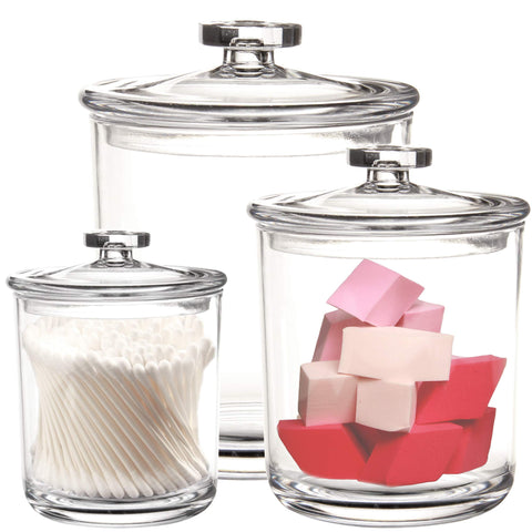 Youngever 60oz apothecary jar close-up highlighting clear, durable storage.